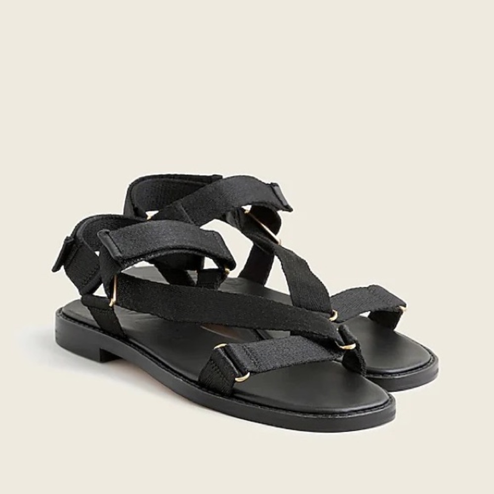 J.Crew Sporty Strap Sandal in 9.5 in Black
